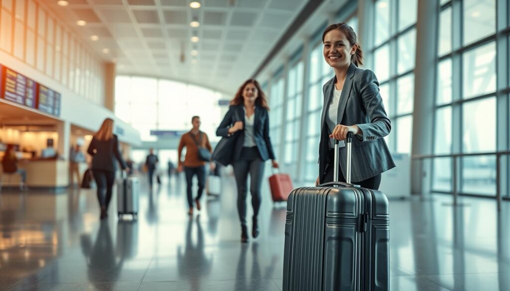 benefícios de viajar com bagagem de mão