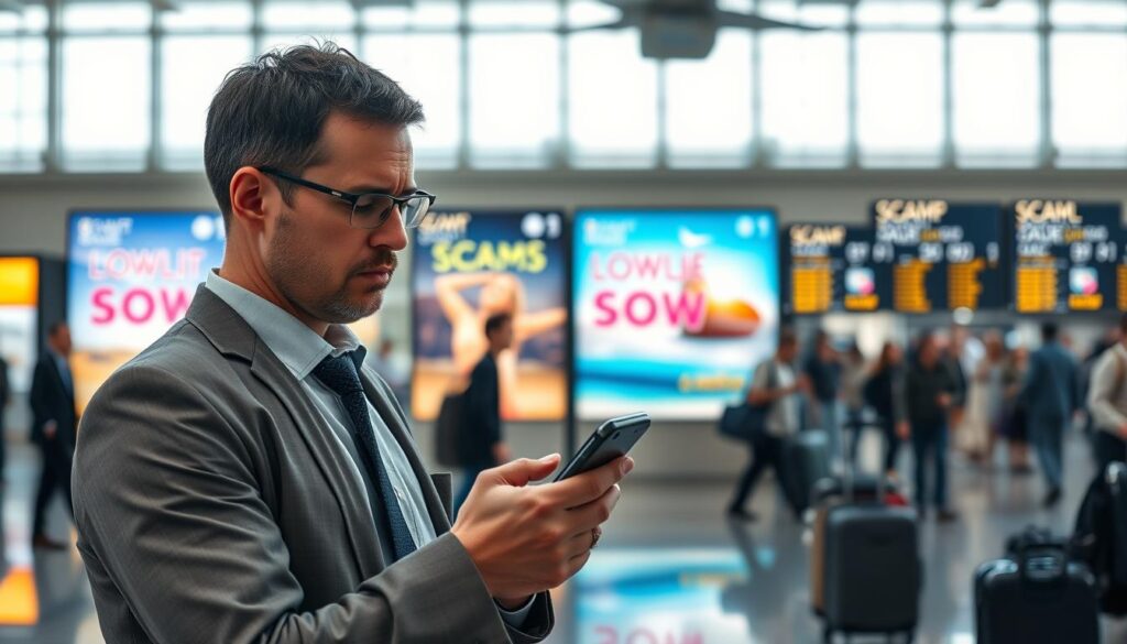 golpes de passagens aéreas