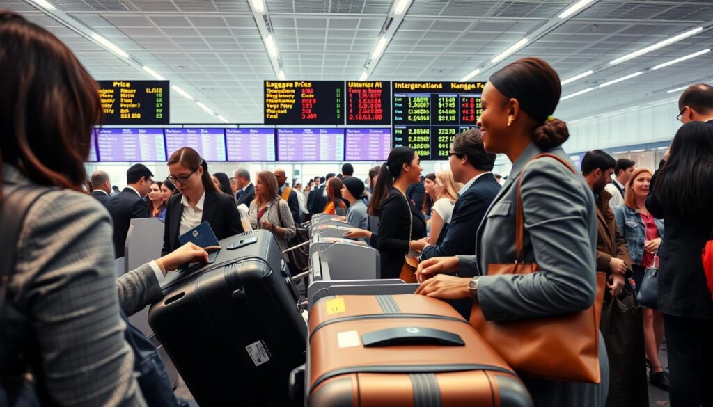 preços despacho bagagem companhias internacionais