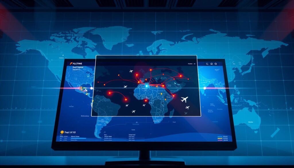rastreamento de voos em tempo real