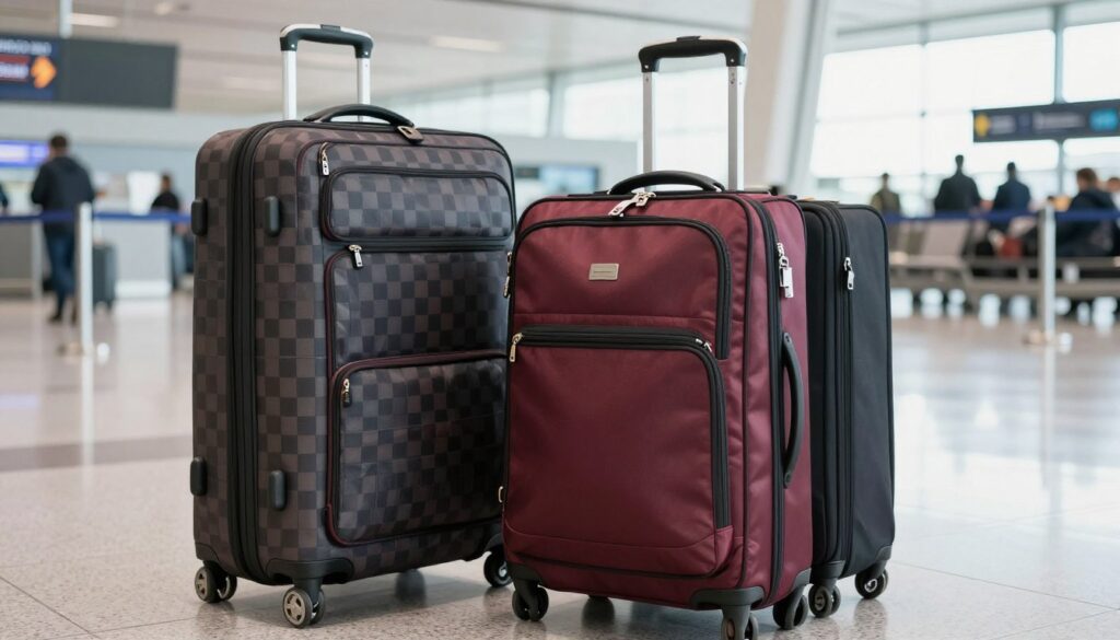 bagagem de mão e bagagem despachada