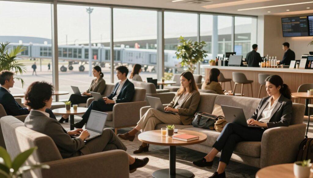 conforto em aeroportos