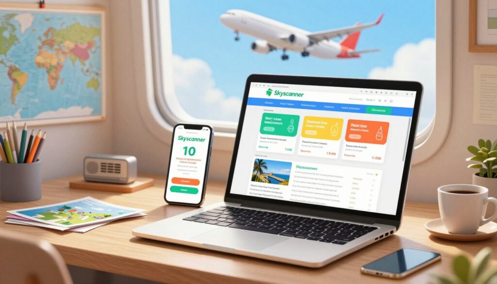 promoções de passagens e alertas de viagem no Skyscanner